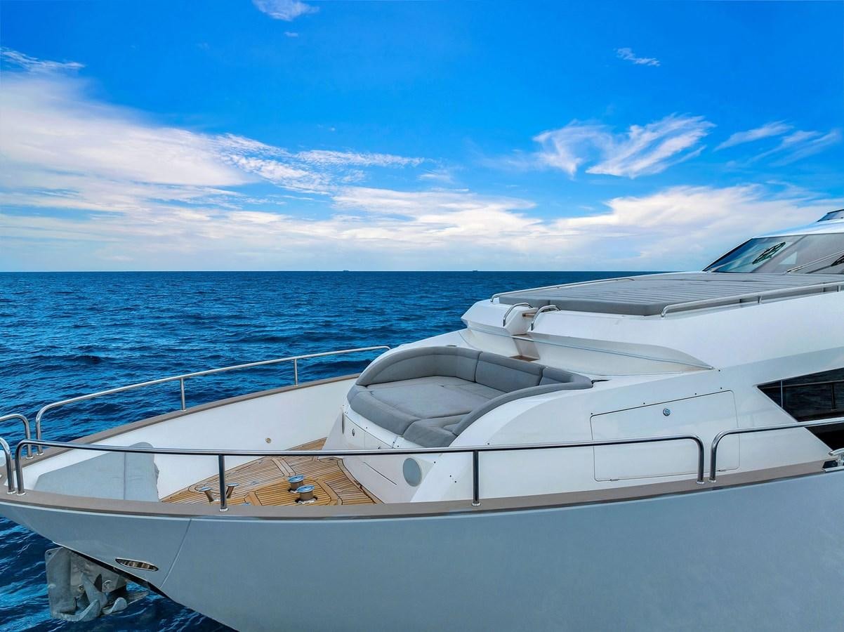 a boat on the water aboard 2018 SUNSEEKER 95 YACHT Yacht for Sale