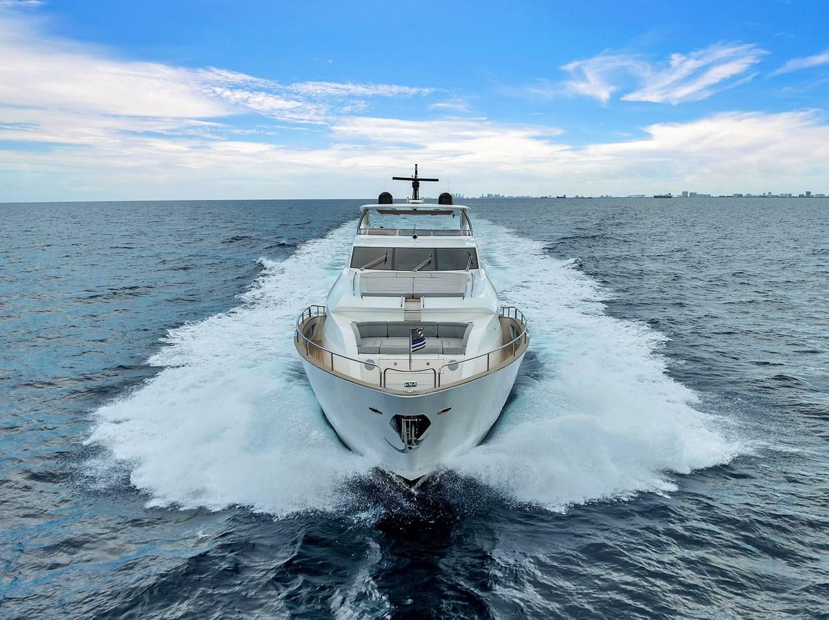 a boat on the water aboard 2018 SUNSEEKER 95 YACHT Yacht for Sale