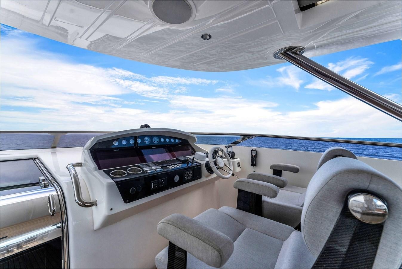 inside of a car aboard 2018 SUNSEEKER 95 YACHT Yacht for Sale