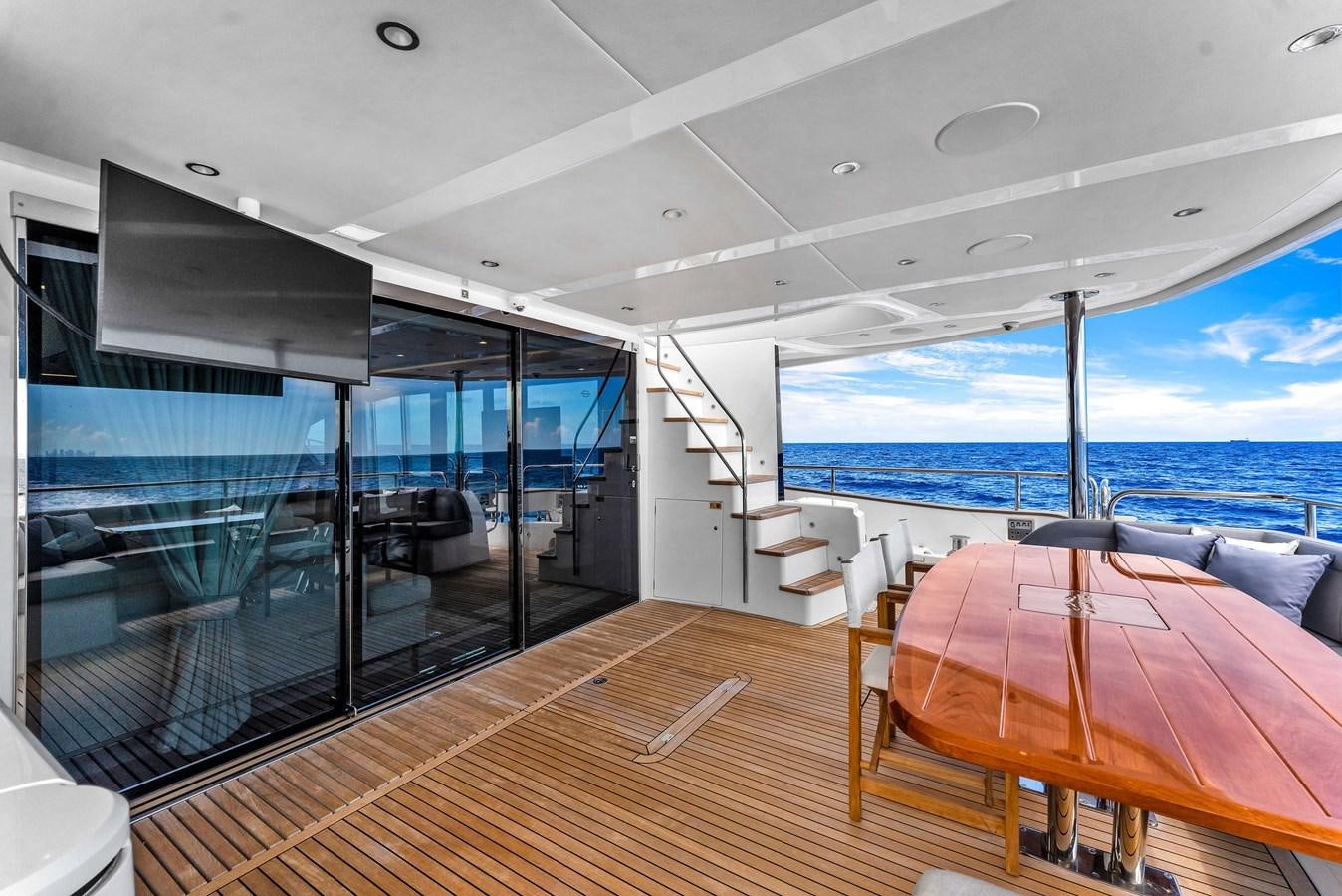 a boat on the water aboard 2018 SUNSEEKER 95 YACHT Yacht for Sale