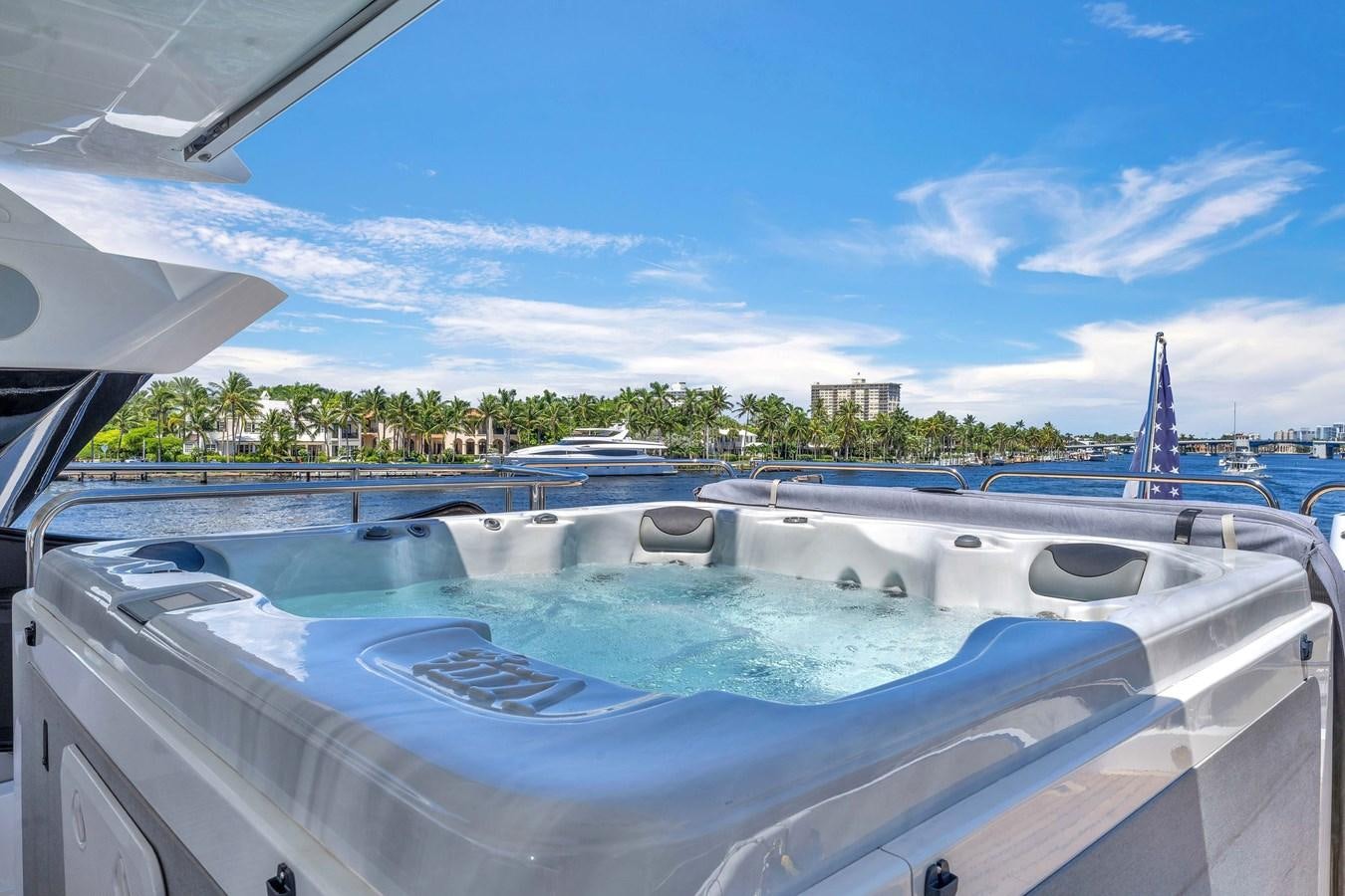 a boat in the water aboard 2018 SUNSEEKER 95 YACHT Yacht for Sale