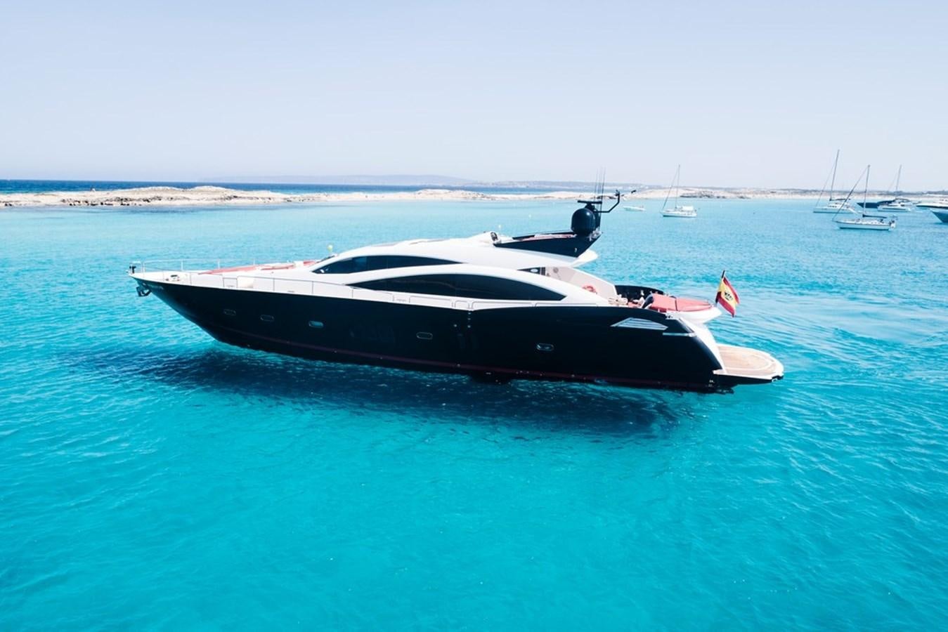a boat in the water aboard SUNSEEKER PREDATOR 92 Yacht for Sale