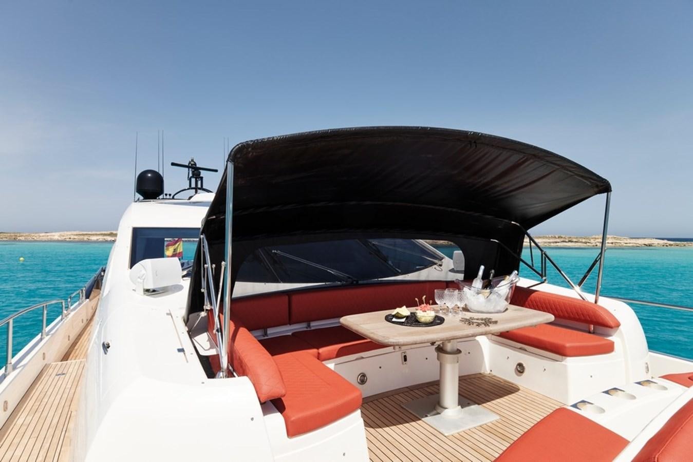 a boat with a grill on the front aboard SUNSEEKER PREDATOR 92 Yacht for Sale