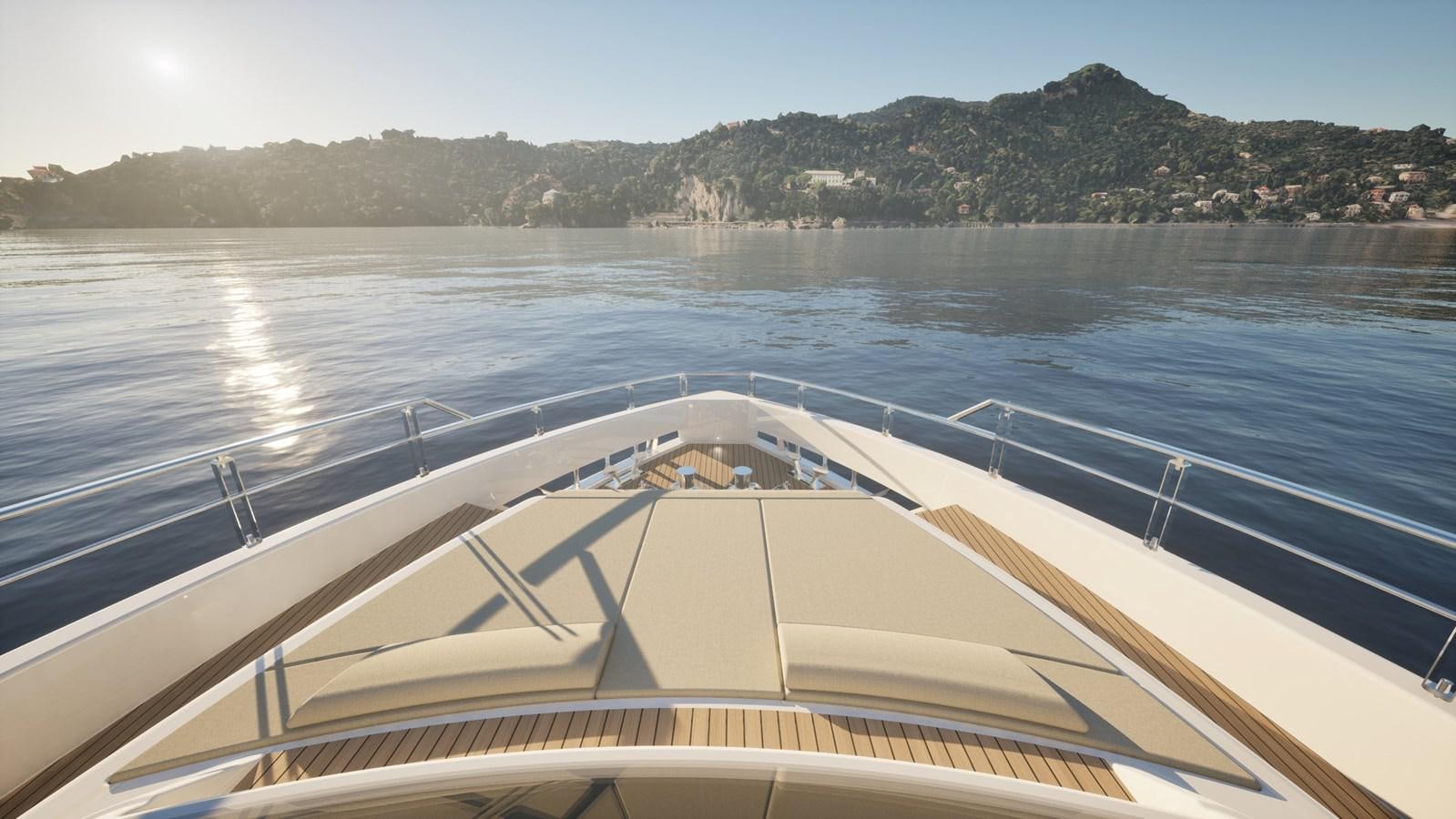 a boat on the water aboard 2024 ALPHA CUSTOM YACHT SQUALO 100 Yacht for Sale