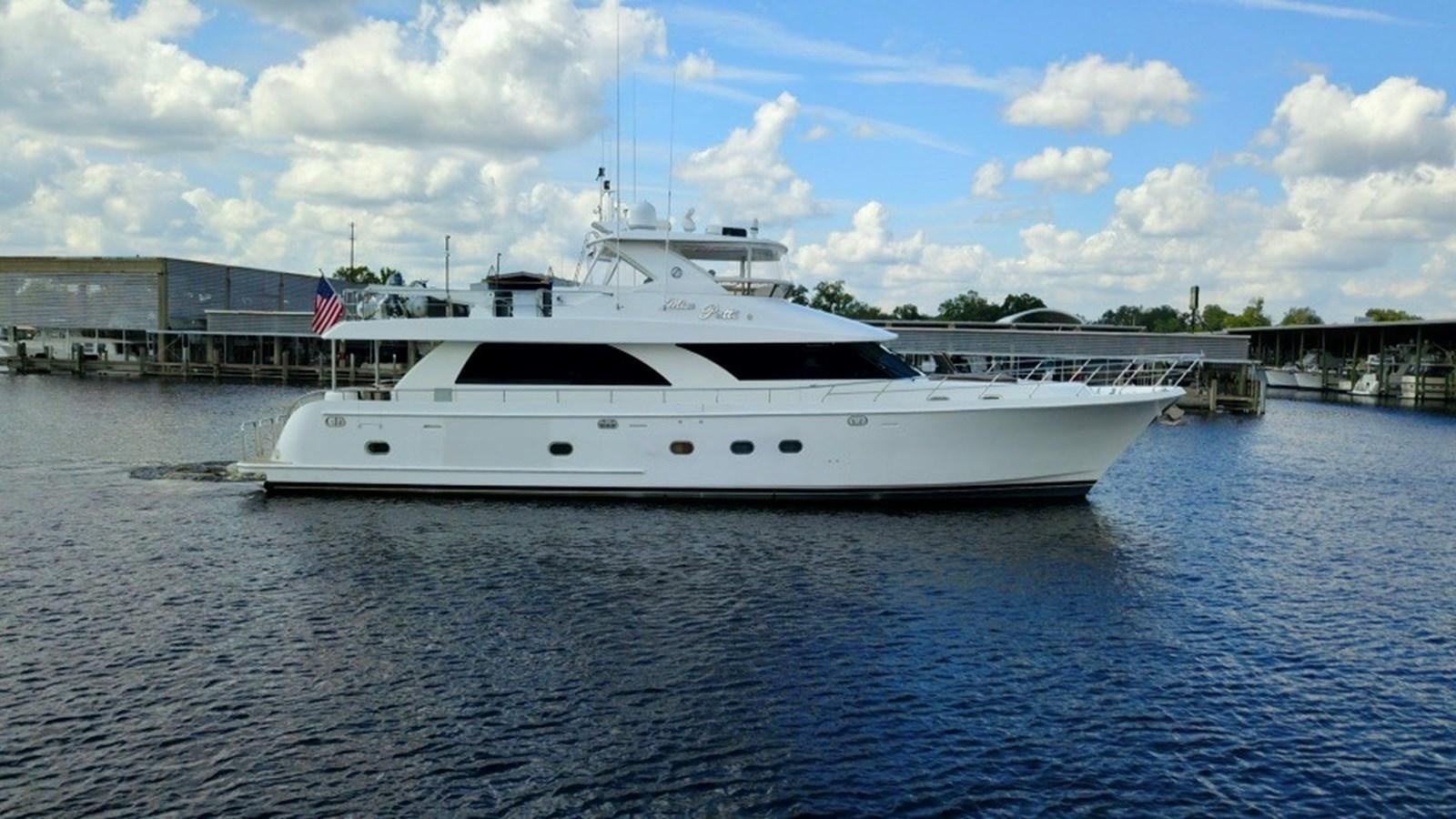 a white yacht in the water aboard MISS PATTI Yacht for Sale