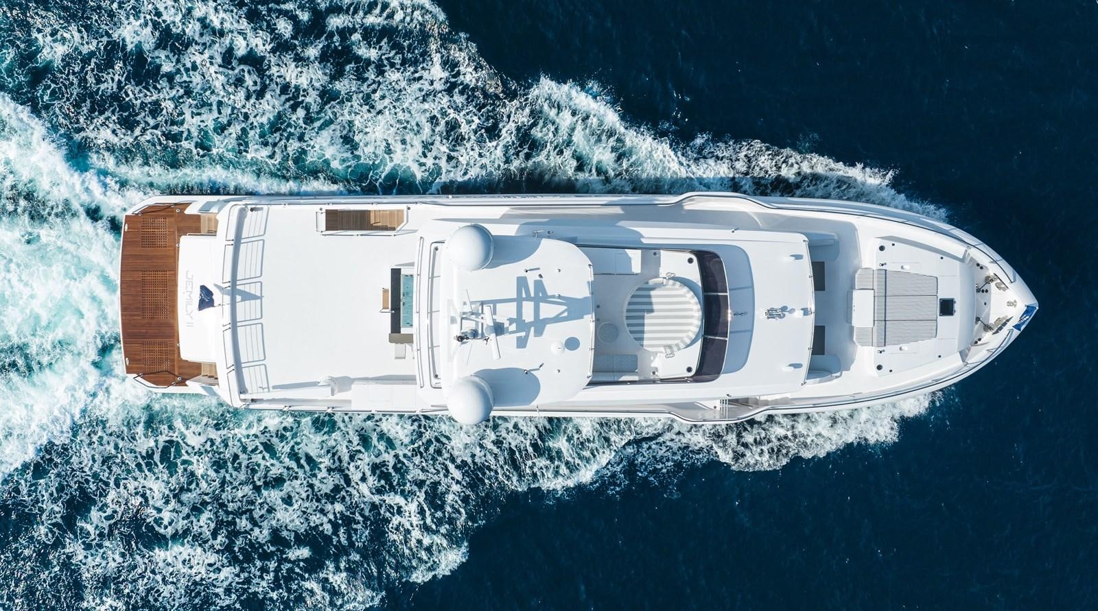 a space ship in space aboard JEMILY II Yacht for Sale