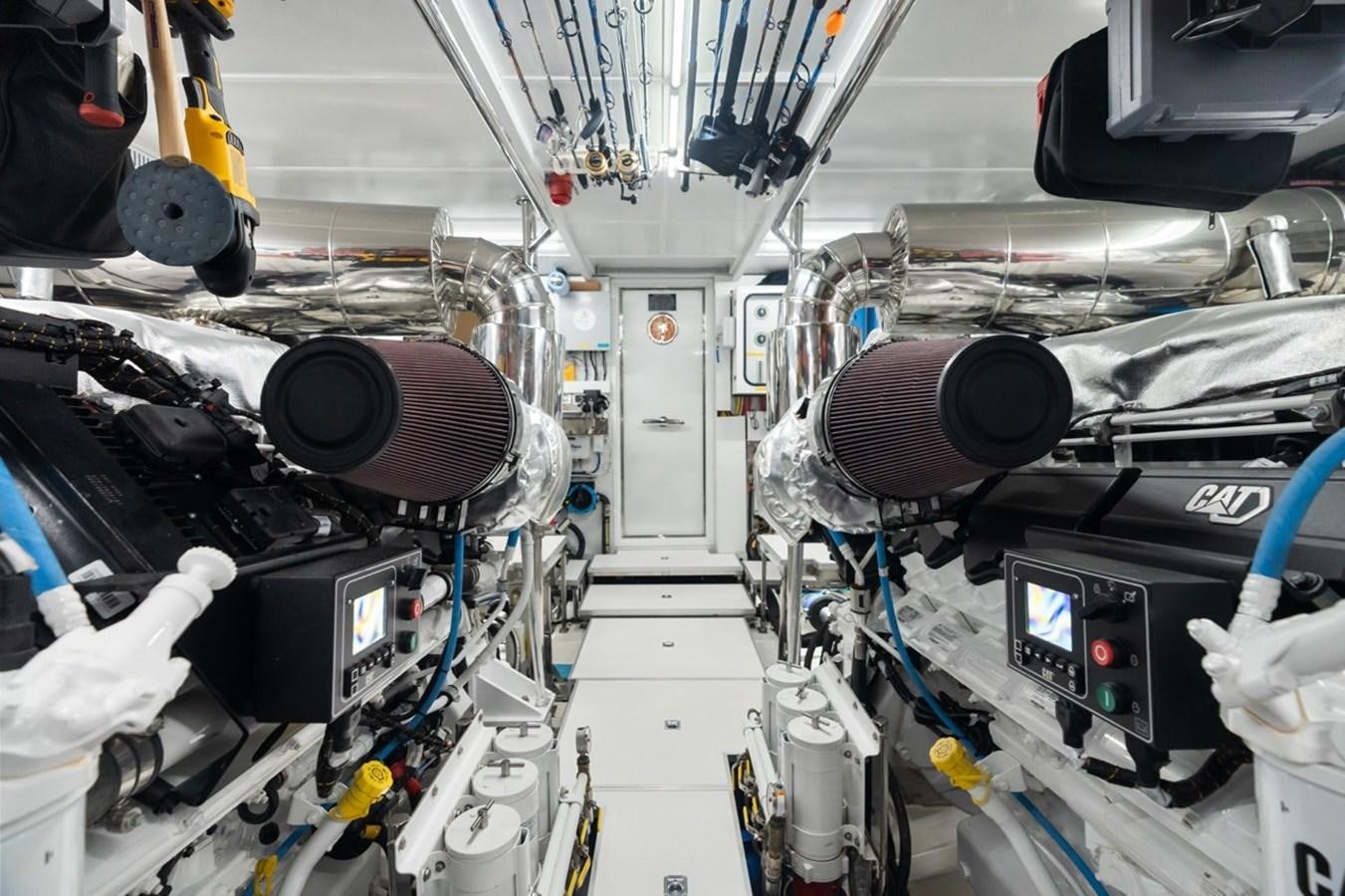 a close-up of a machine aboard JEMILY II Yacht for Sale