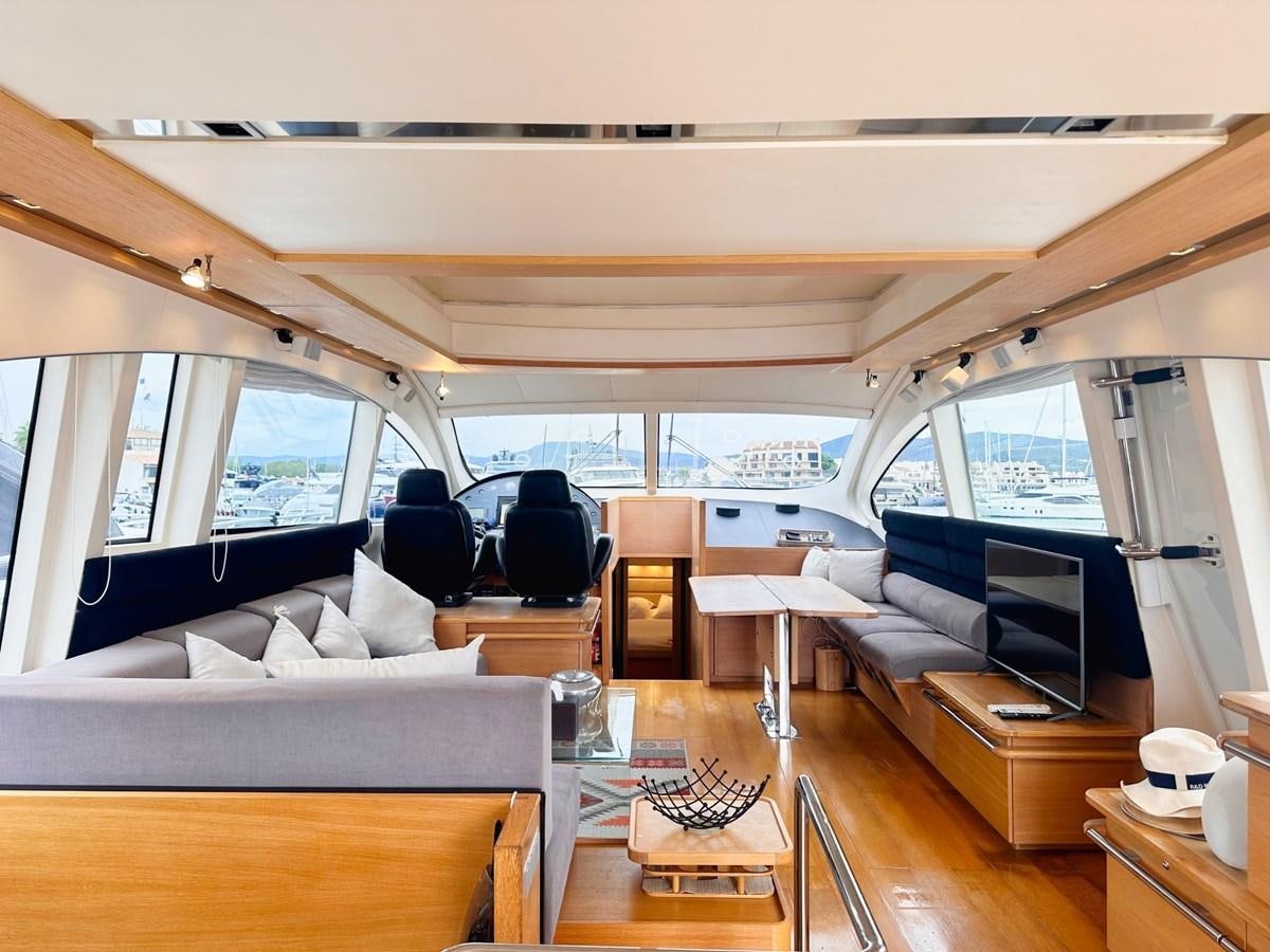 inside of a vehicle aboard MEMORY Yacht for Sale