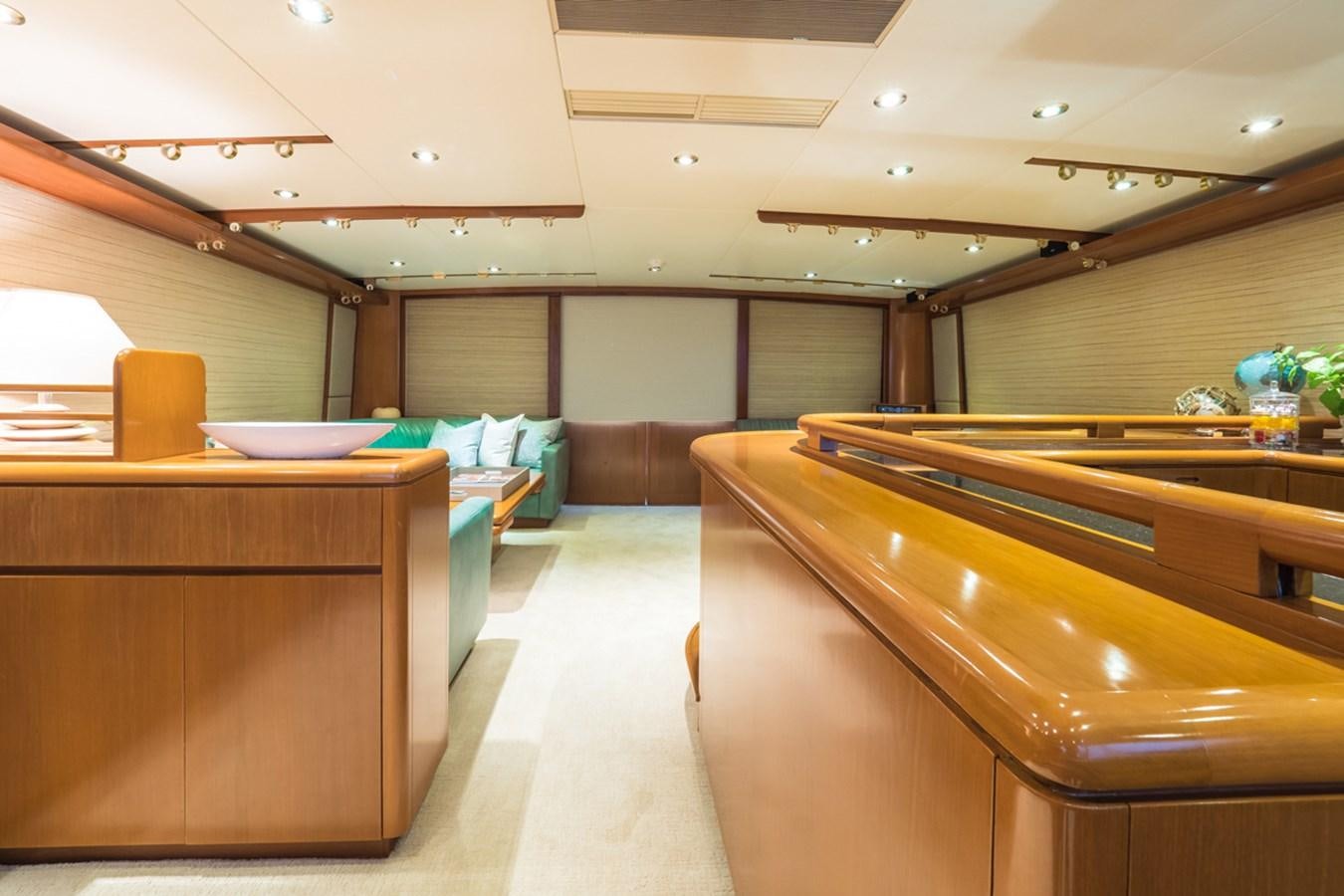 a room with a desk and a bed aboard THANKS BUDS Yacht for Sale