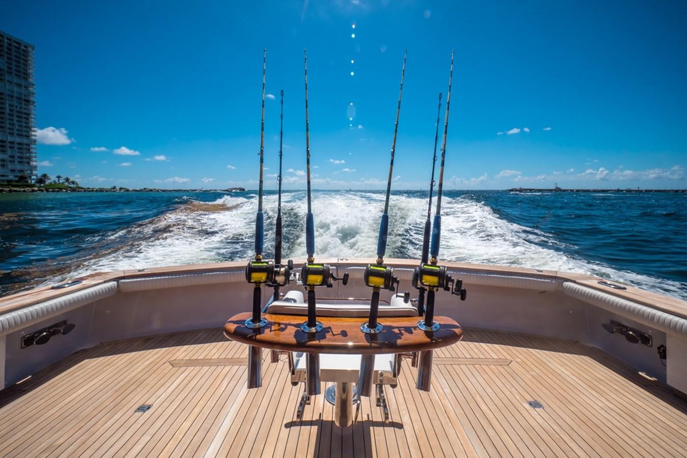 a boat on a deck aboard THANKS BUDS Yacht for Sale
