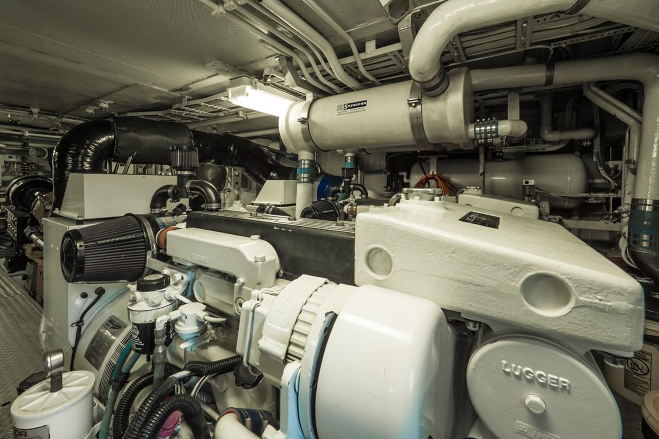 a large room with several machines aboard THANKS BUDS Yacht for Sale