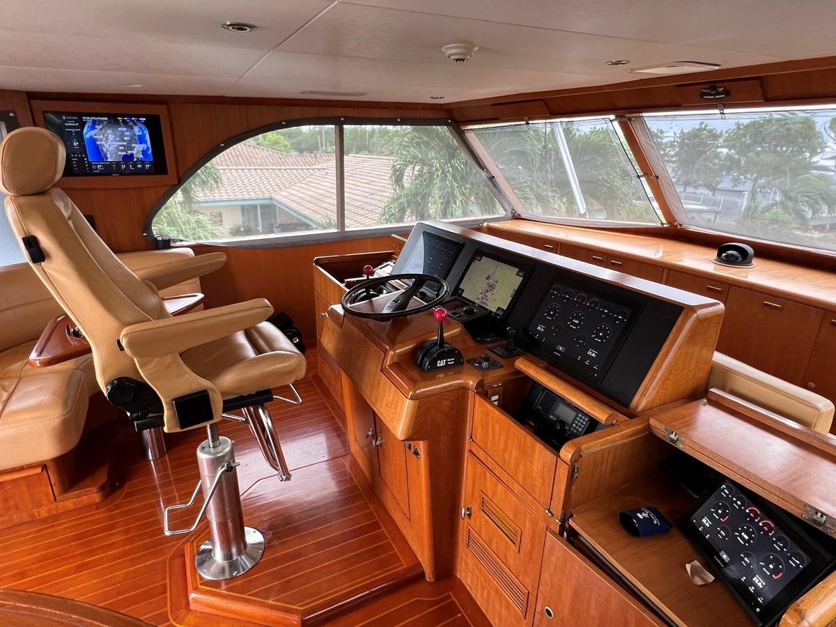 a room with a desk and a chair and a television aboard THANKS BUDS Yacht for Sale