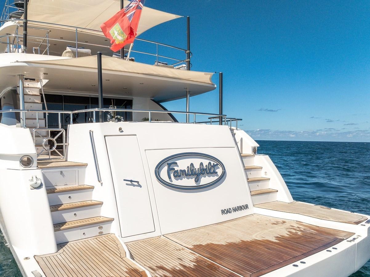 a boat on the water aboard FAMILYBILT Yacht for Sale