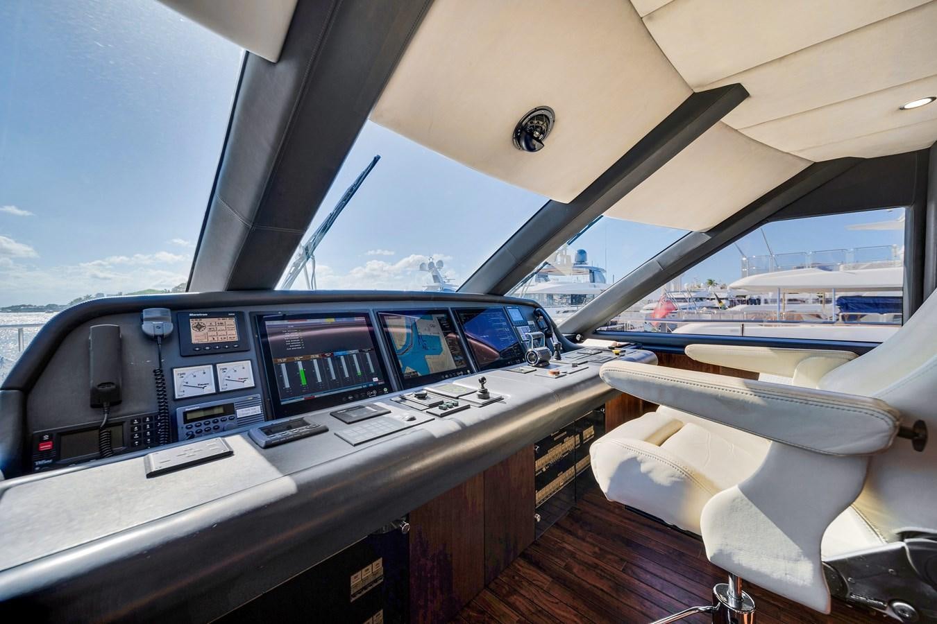 a cockpit of a plane aboard FAMILYBILT Yacht for Sale