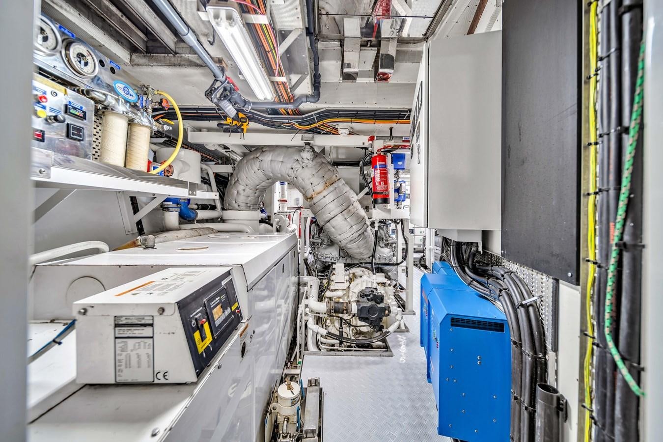 a large factory machinery aboard FAMILYBILT Yacht for Sale