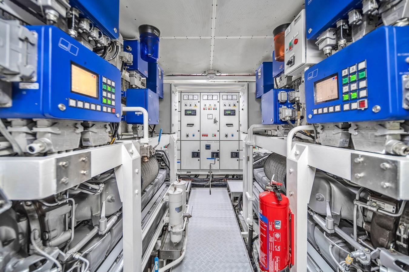 a room with several machines aboard FAMILYBILT Yacht for Sale