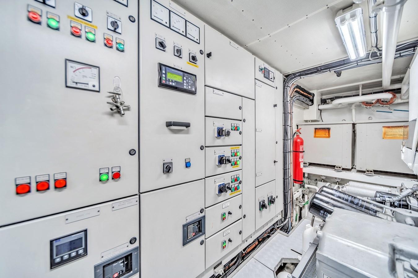 a room with several machines aboard FAMILYBILT Yacht for Sale