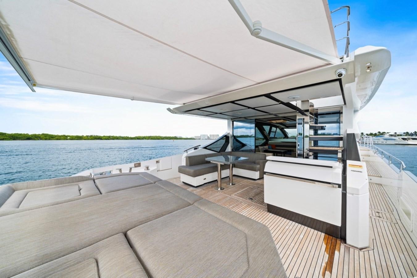 a boat on the water aboard JUST KEEP LIVIN Yacht for Sale
