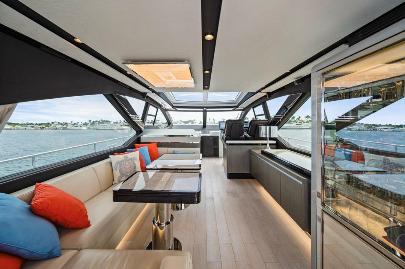 inside of a car aboard JUST KEEP LIVIN Yacht for Sale