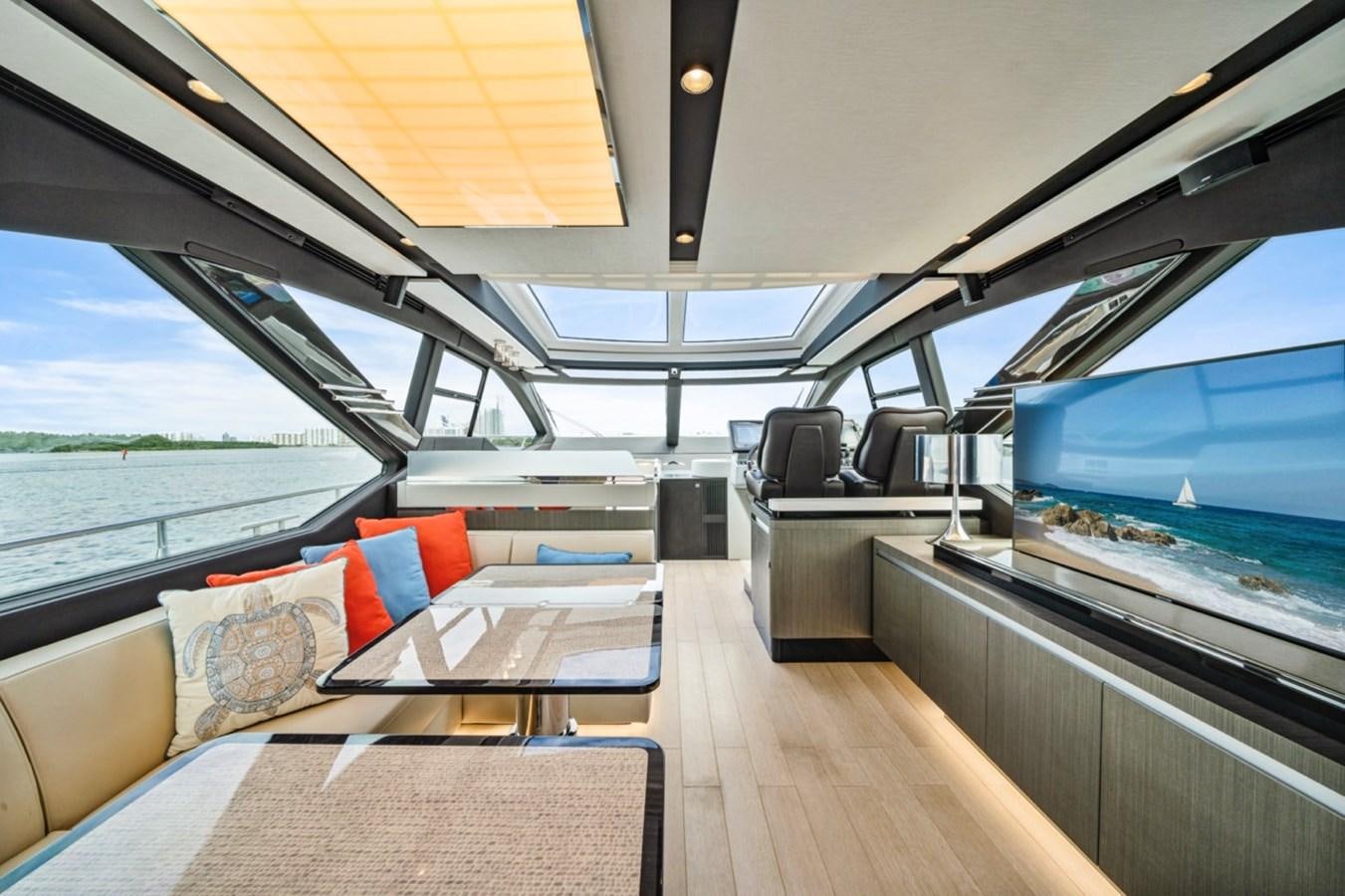inside of a car aboard JUST KEEP LIVIN Yacht for Sale