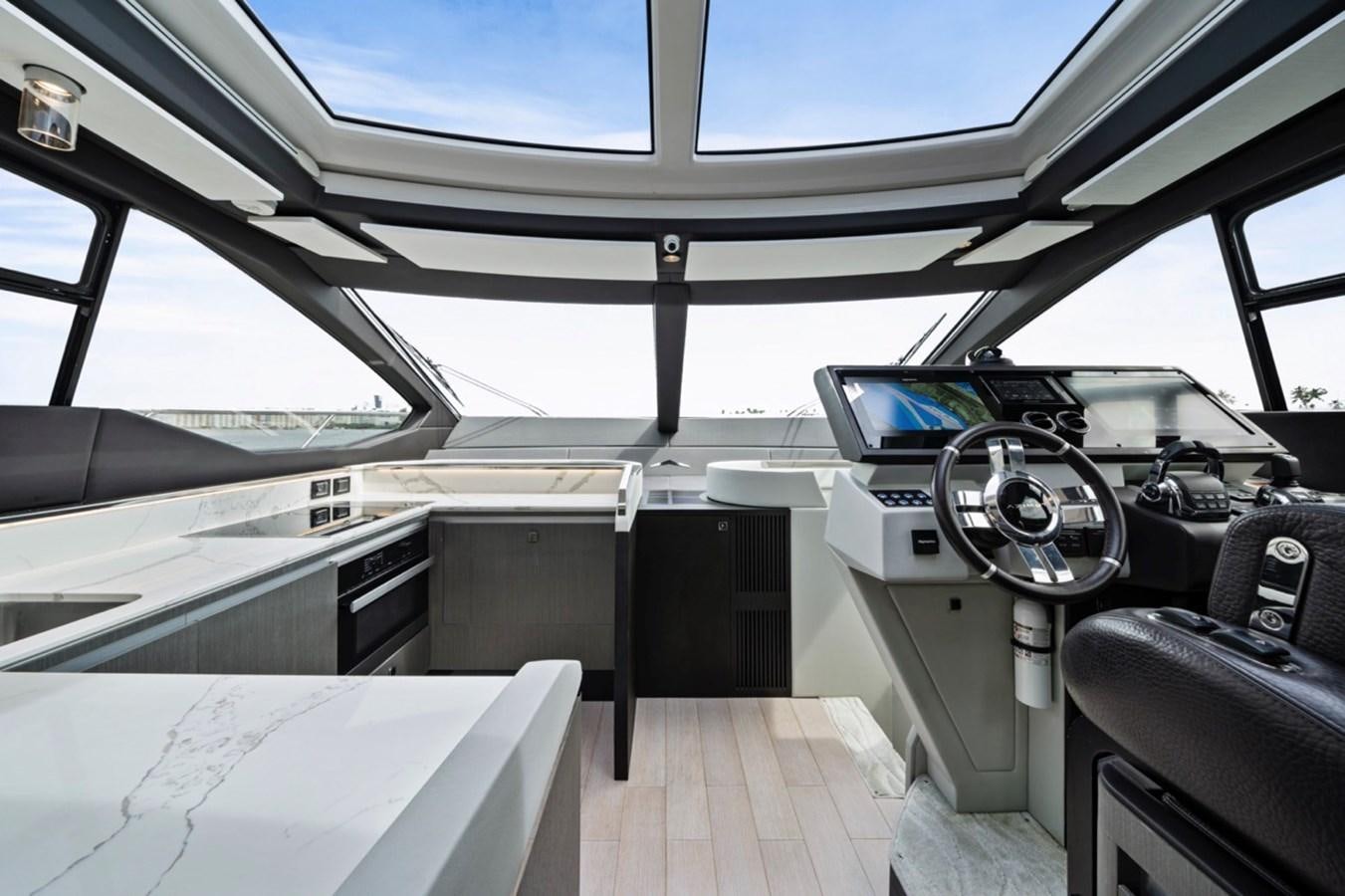 inside of a car aboard JUST KEEP LIVIN Yacht for Sale