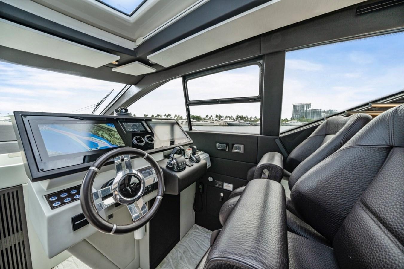 inside of a car aboard JUST KEEP LIVIN Yacht for Sale