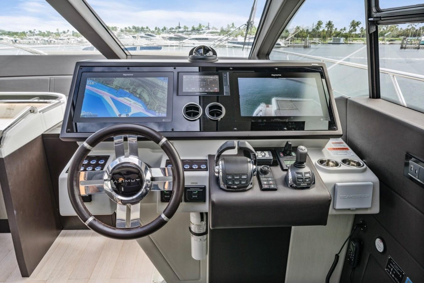 inside of a car aboard JUST KEEP LIVIN Yacht for Sale