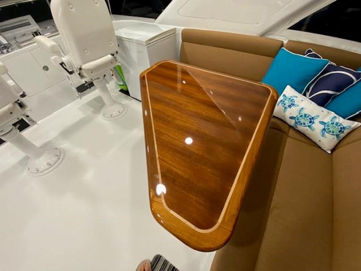 a brown box on a counter aboard ISLAND GIRL Yacht for Sale