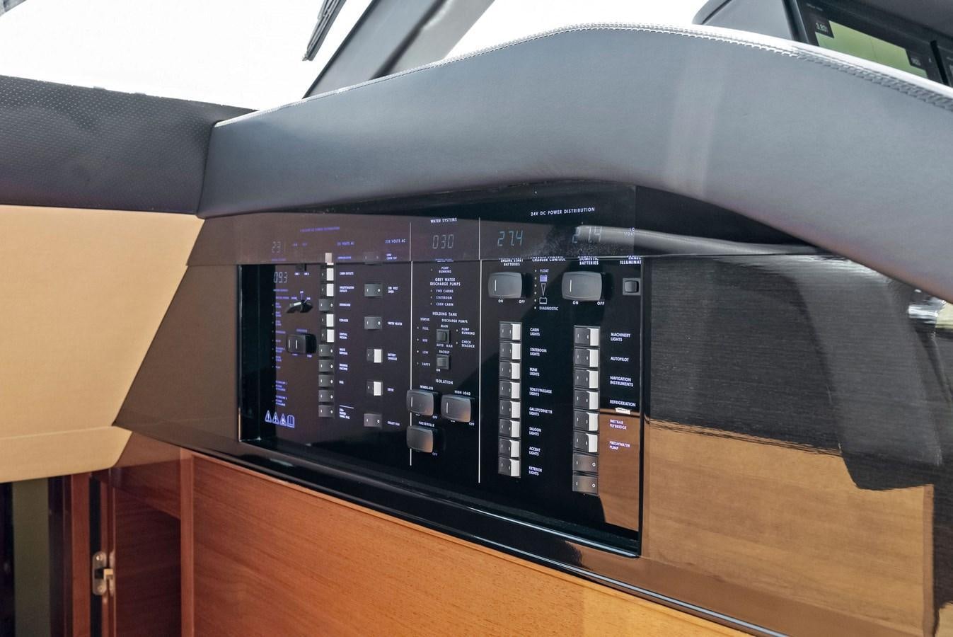 a black electronic device aboard SOLIANA Yacht for Sale