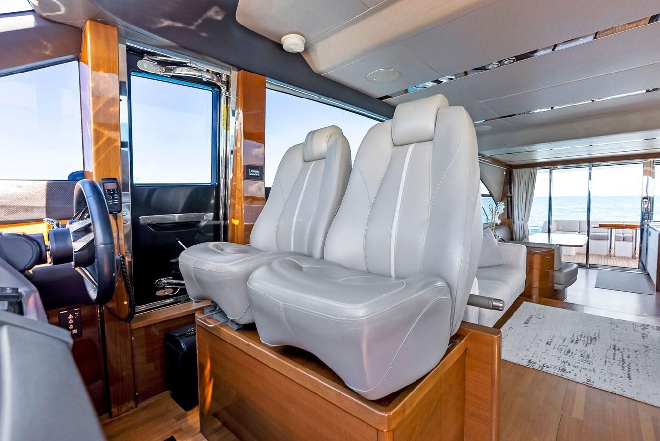 inside of a vehicle aboard SOLIANA Yacht for Sale