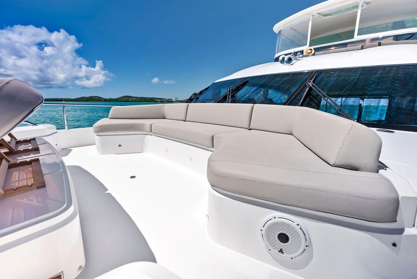 the front of a boat aboard SOLIANA Yacht for Sale
