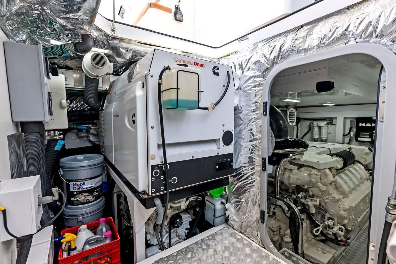 a machine in a room aboard SOLIANA Yacht for Sale