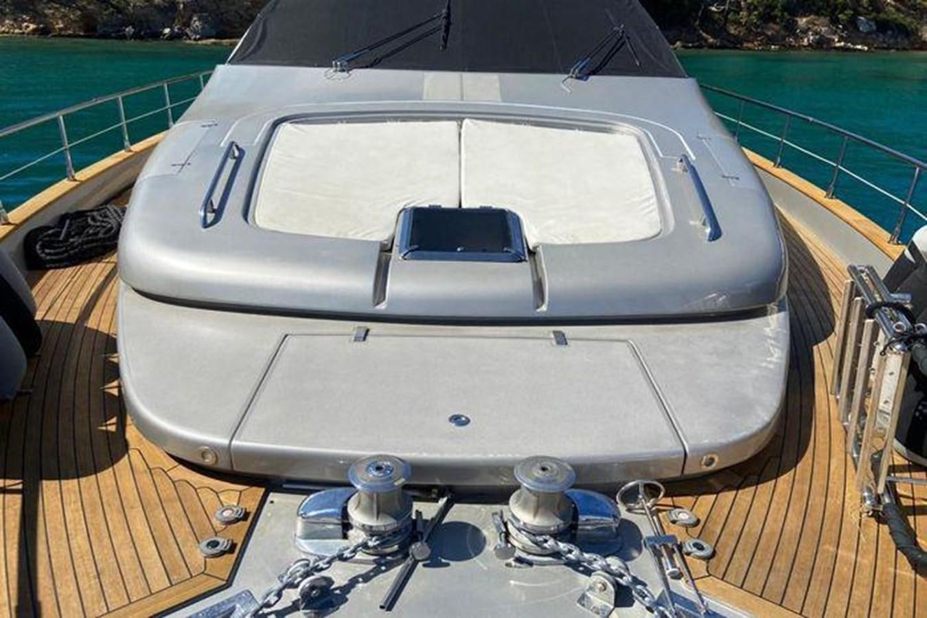a car on a deck aboard RIVA 85 OPERA SUPER Yacht for Sale