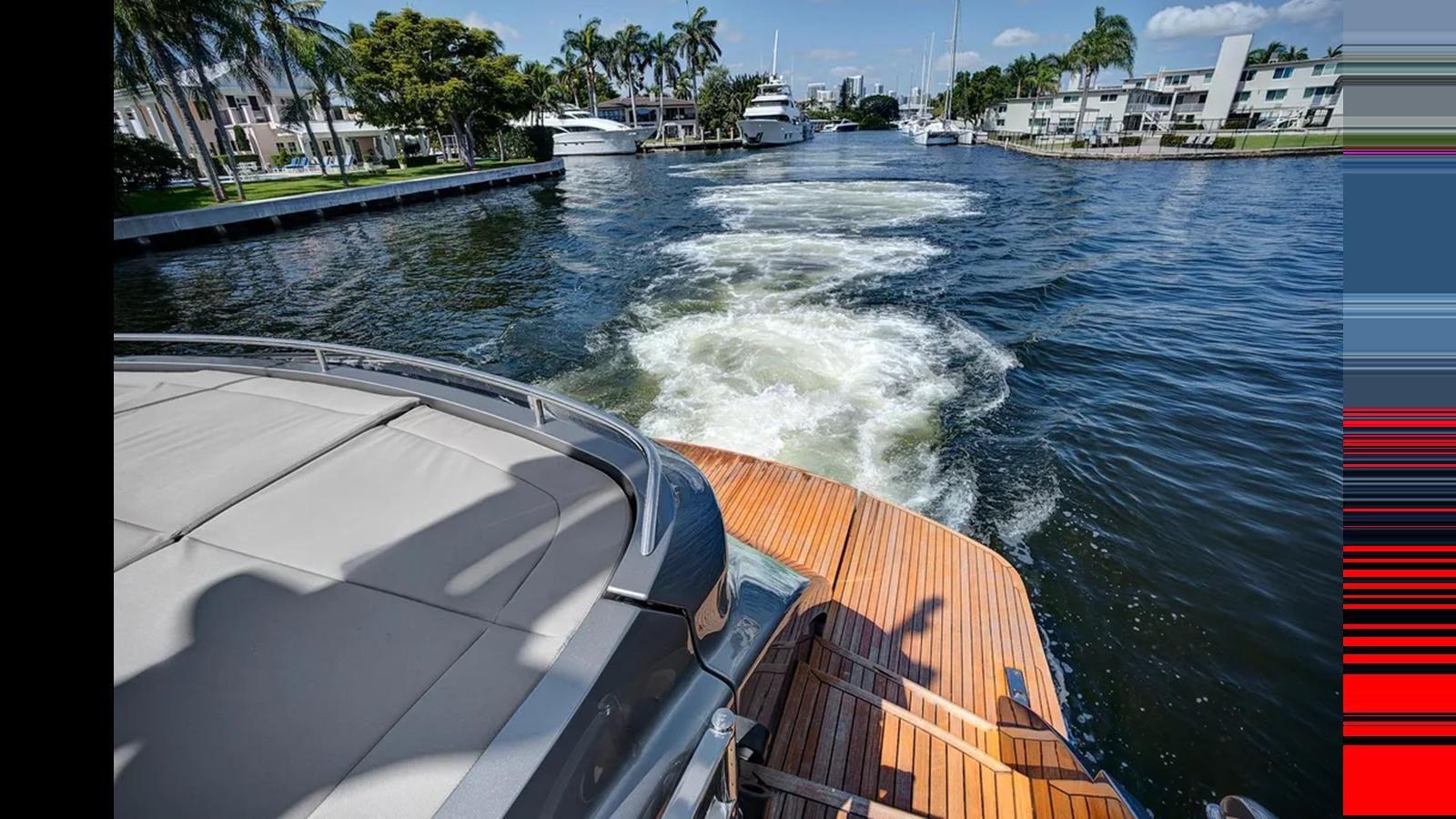 a boat on the water aboard 2023 80' PERSHING 8X Yacht for Sale