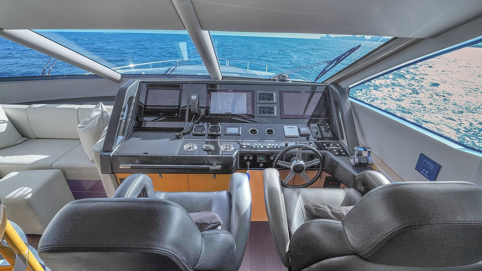 the inside of a boat aboard M4 Yacht for Sale
