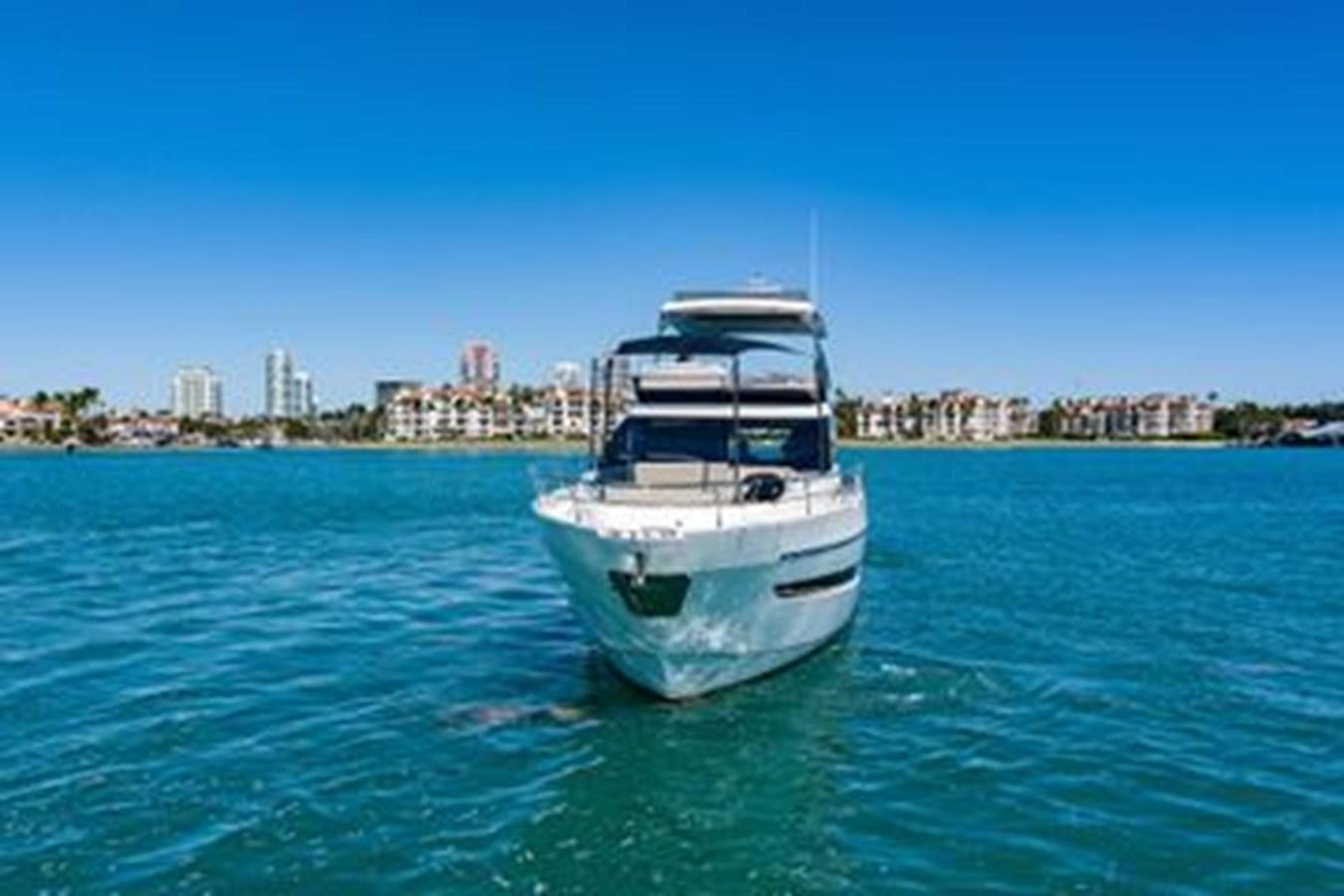 a boat in the water aboard 2021 FAIRLINE SQUADRON 68 Yacht for Sale