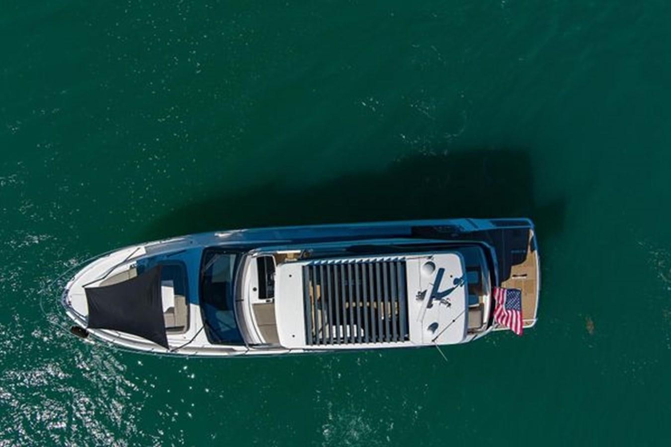 a boat in the water aboard 2021 FAIRLINE SQUADRON 68 Yacht for Sale