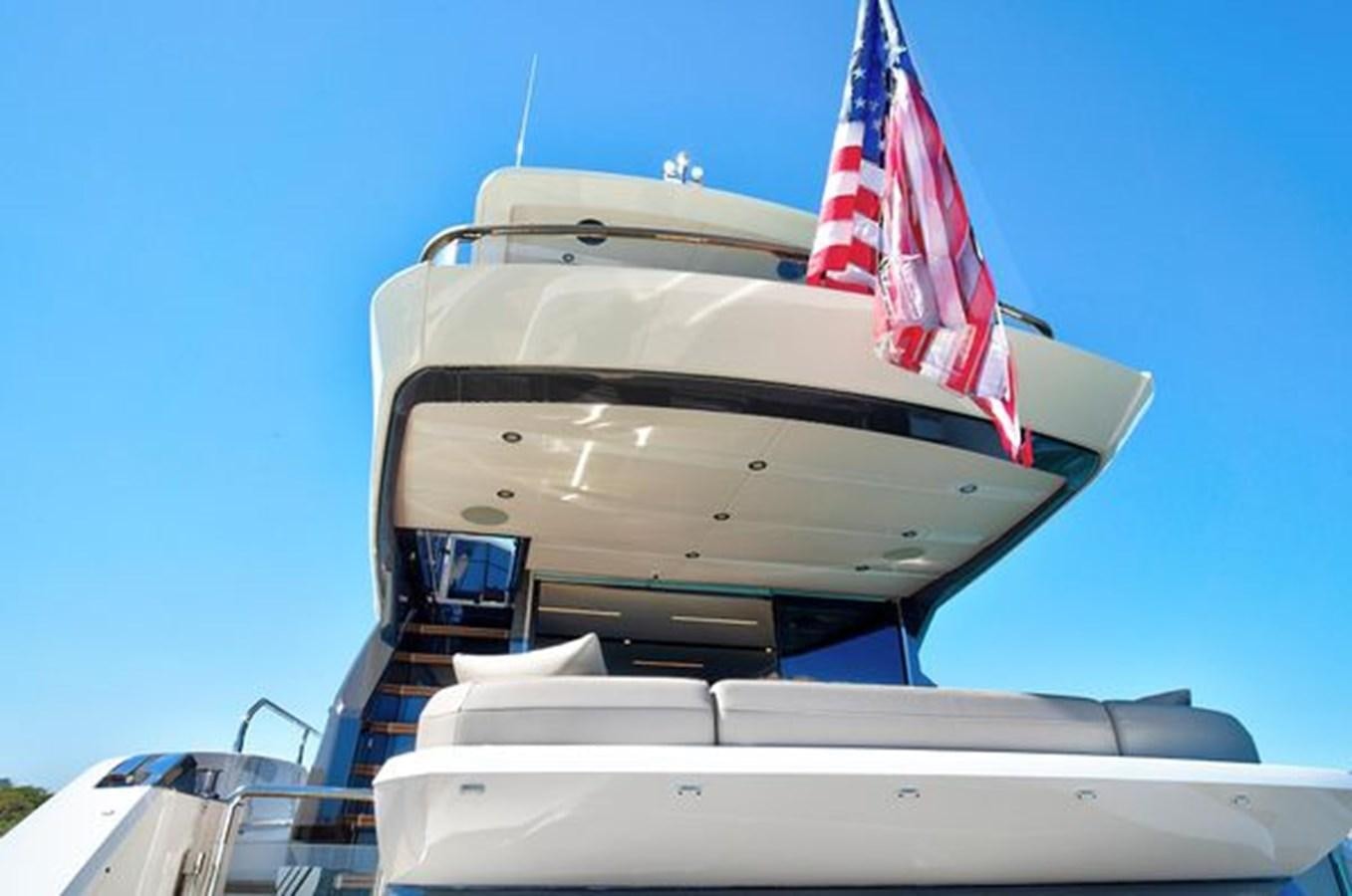 a boat on a boat aboard 2021 FAIRLINE SQUADRON 68 Yacht for Sale