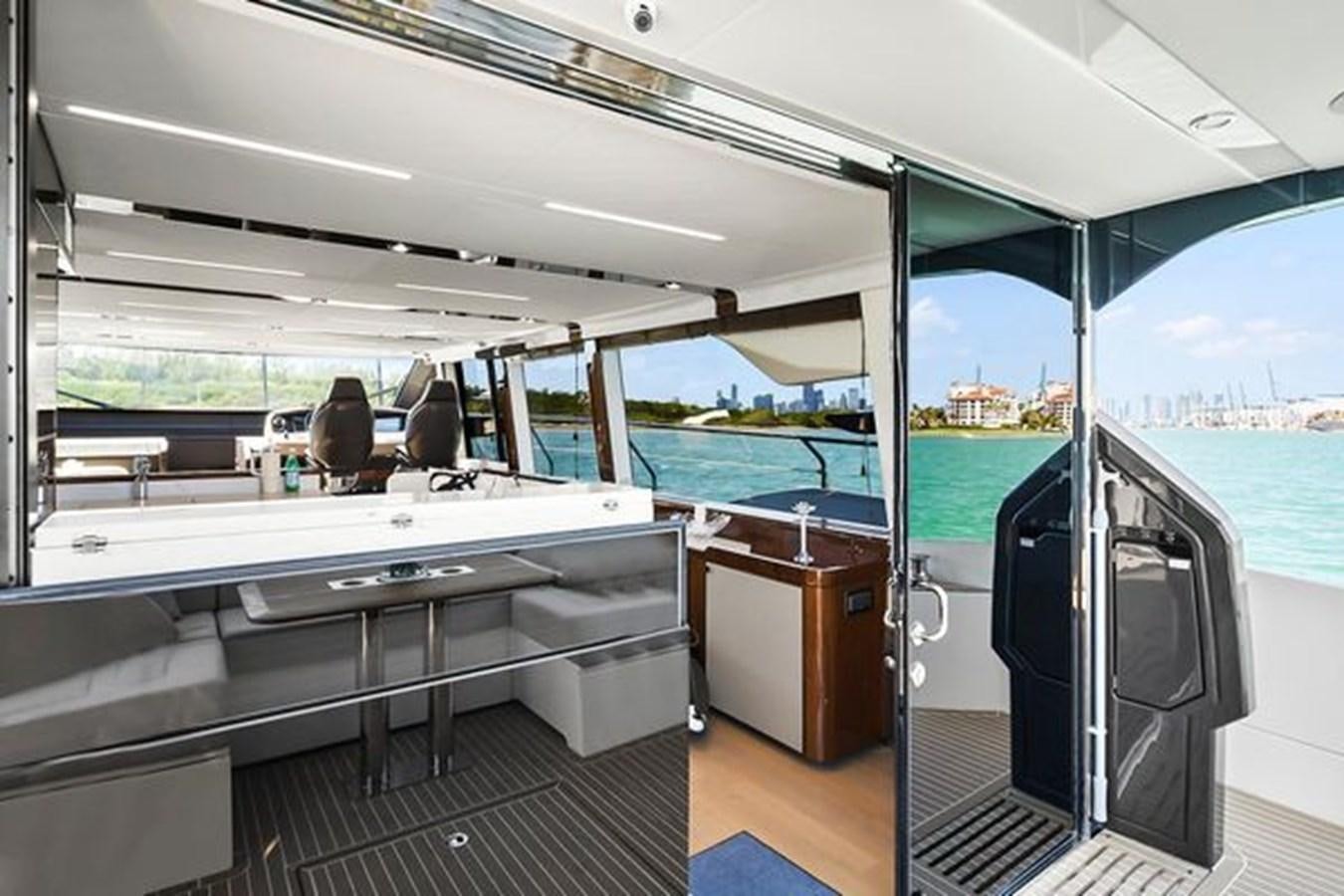 inside of a boat aboard 2021 FAIRLINE SQUADRON 68 Yacht for Sale