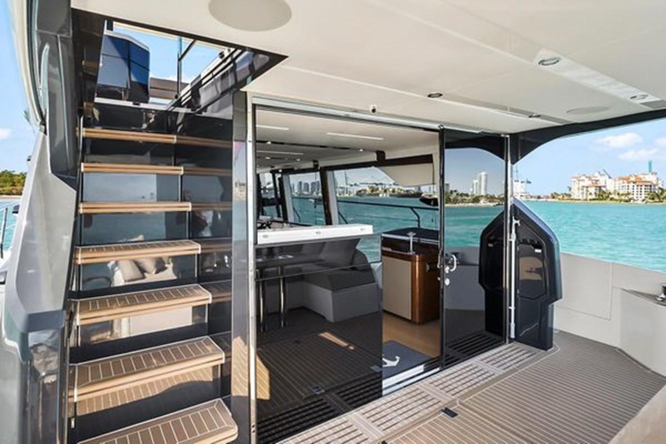inside of a boat aboard 2021 FAIRLINE SQUADRON 68 Yacht for Sale