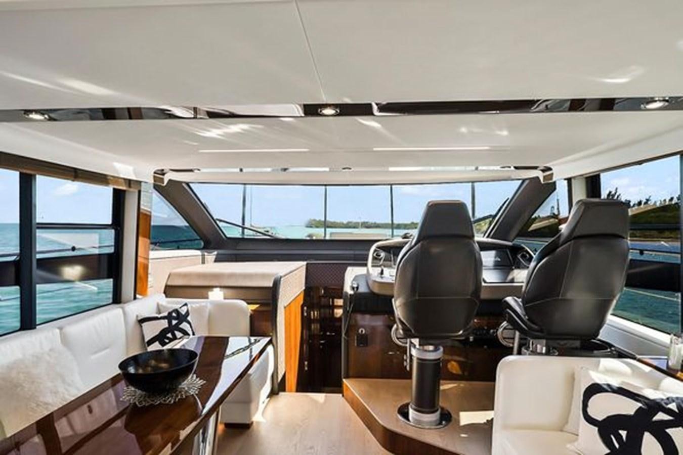 inside of a vehicle aboard 2021 FAIRLINE SQUADRON 68 Yacht for Sale