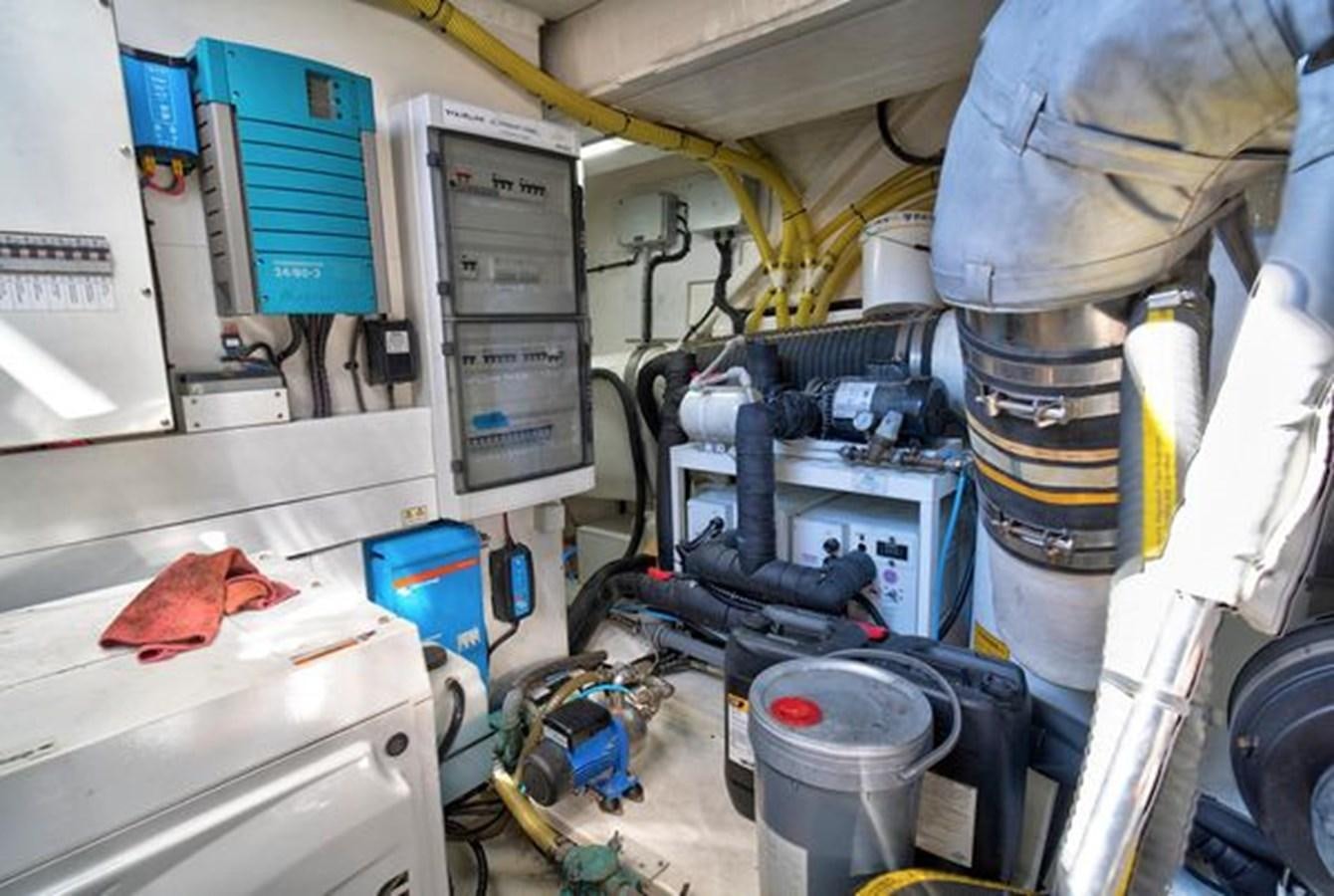 a close-up of a machine aboard 2021 FAIRLINE SQUADRON 68 Yacht for Sale