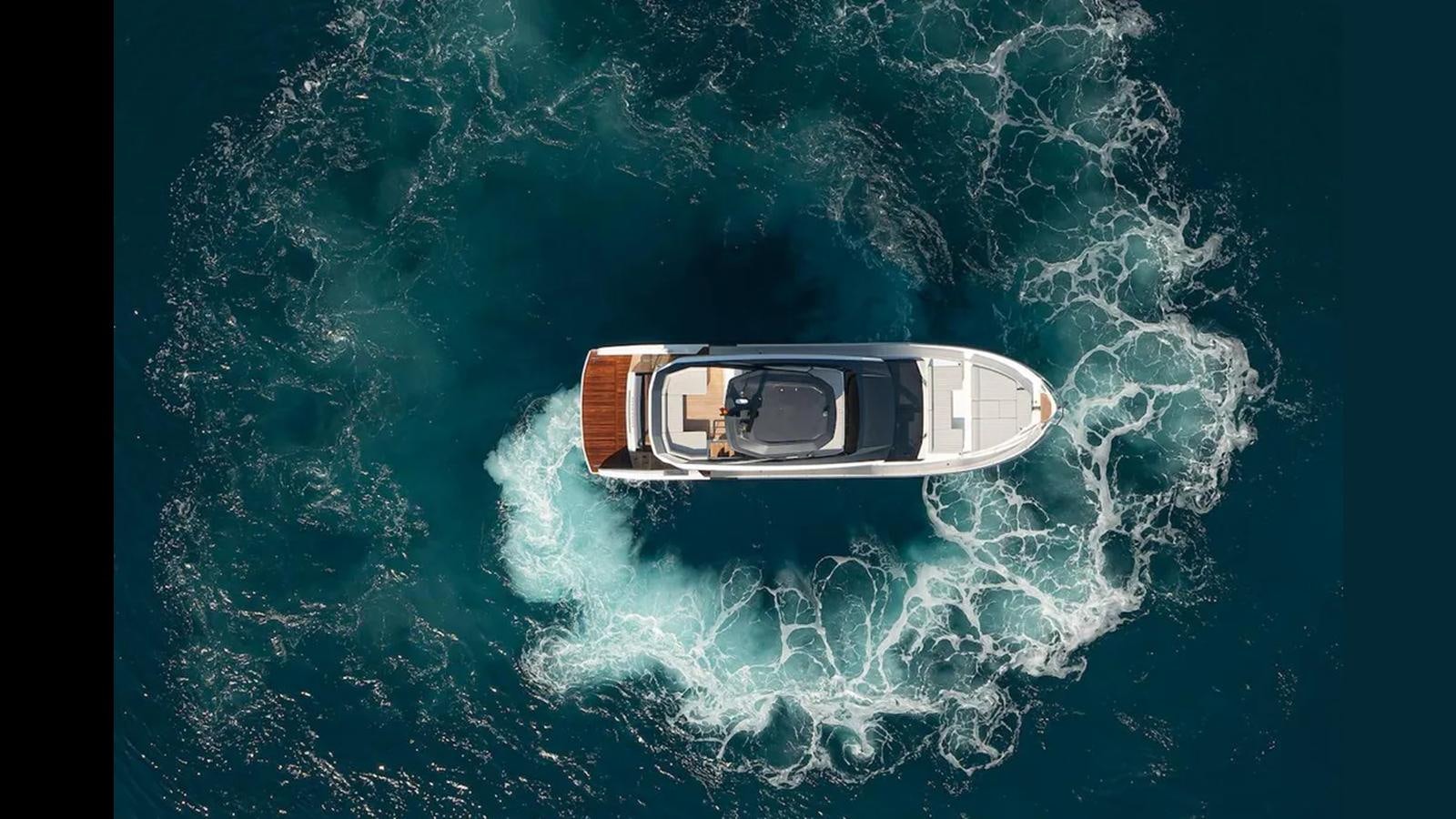 a boat in the water aboard TEXXAS Yacht for Sale