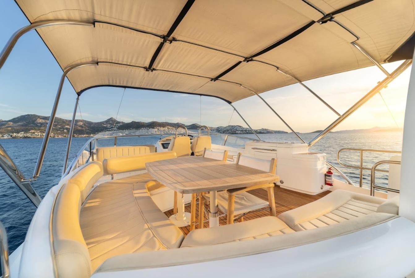 a boat on the water aboard FAIRLINE SQUADRON 70 - 2010 Yacht for Sale