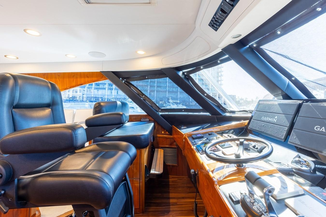 inside of a vehicle aboard TEAM HARVEY Yacht for Sale