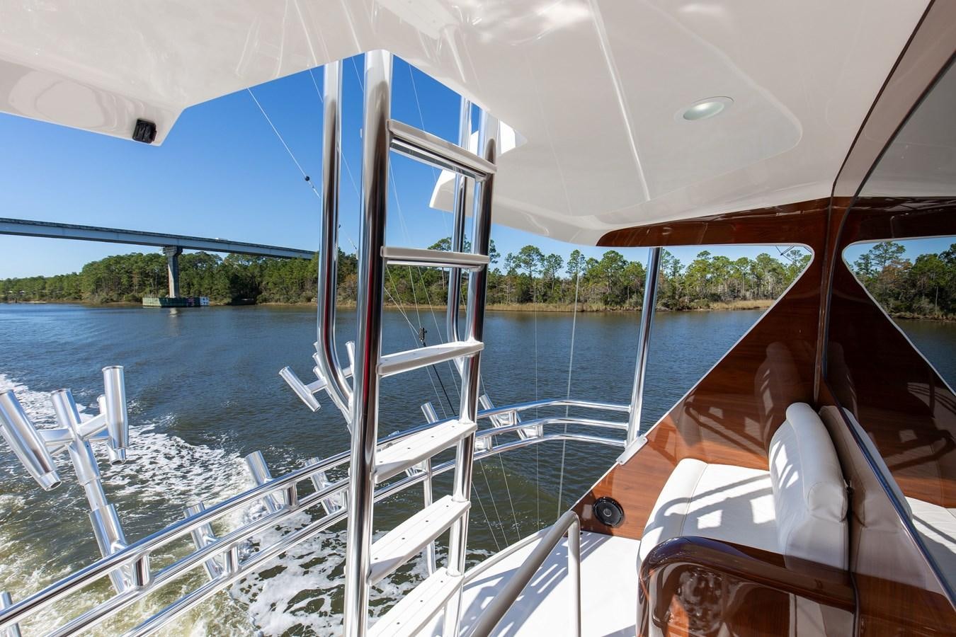 a boat on the water aboard TEAM HARVEY Yacht for Sale
