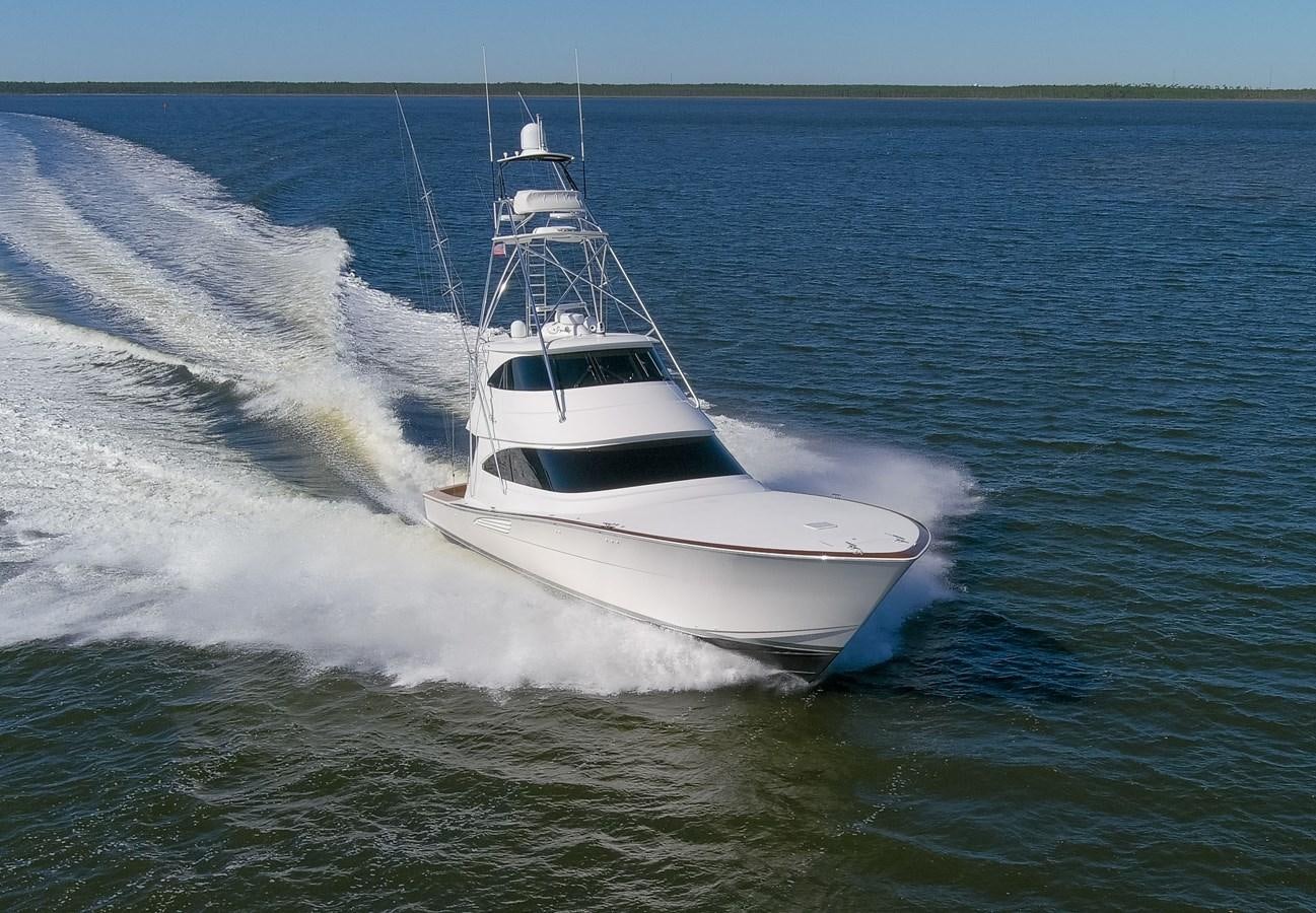 a boat on the water aboard TEAM HARVEY Yacht for Sale