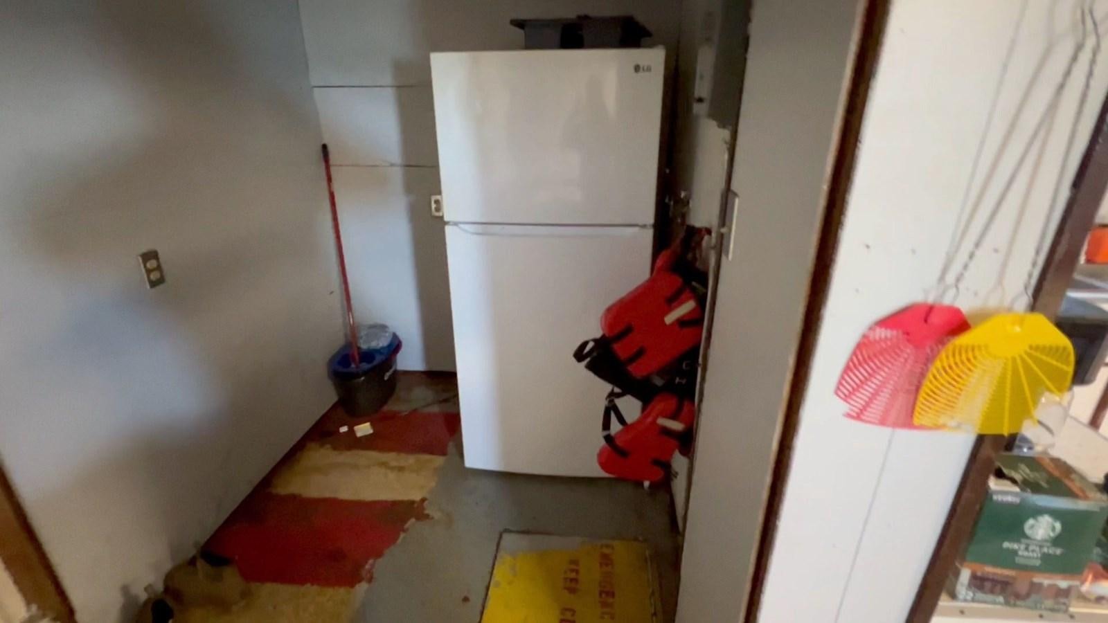 a small child's toy on a kitchen floor aboard COMMERCIAL Yacht for Sale