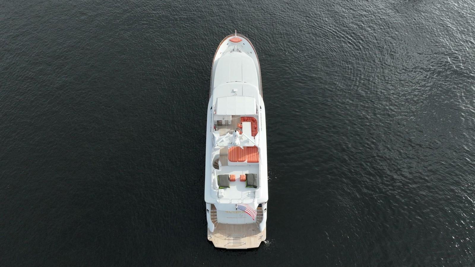 a small white boat aboard WATERFORD Yacht for Sale