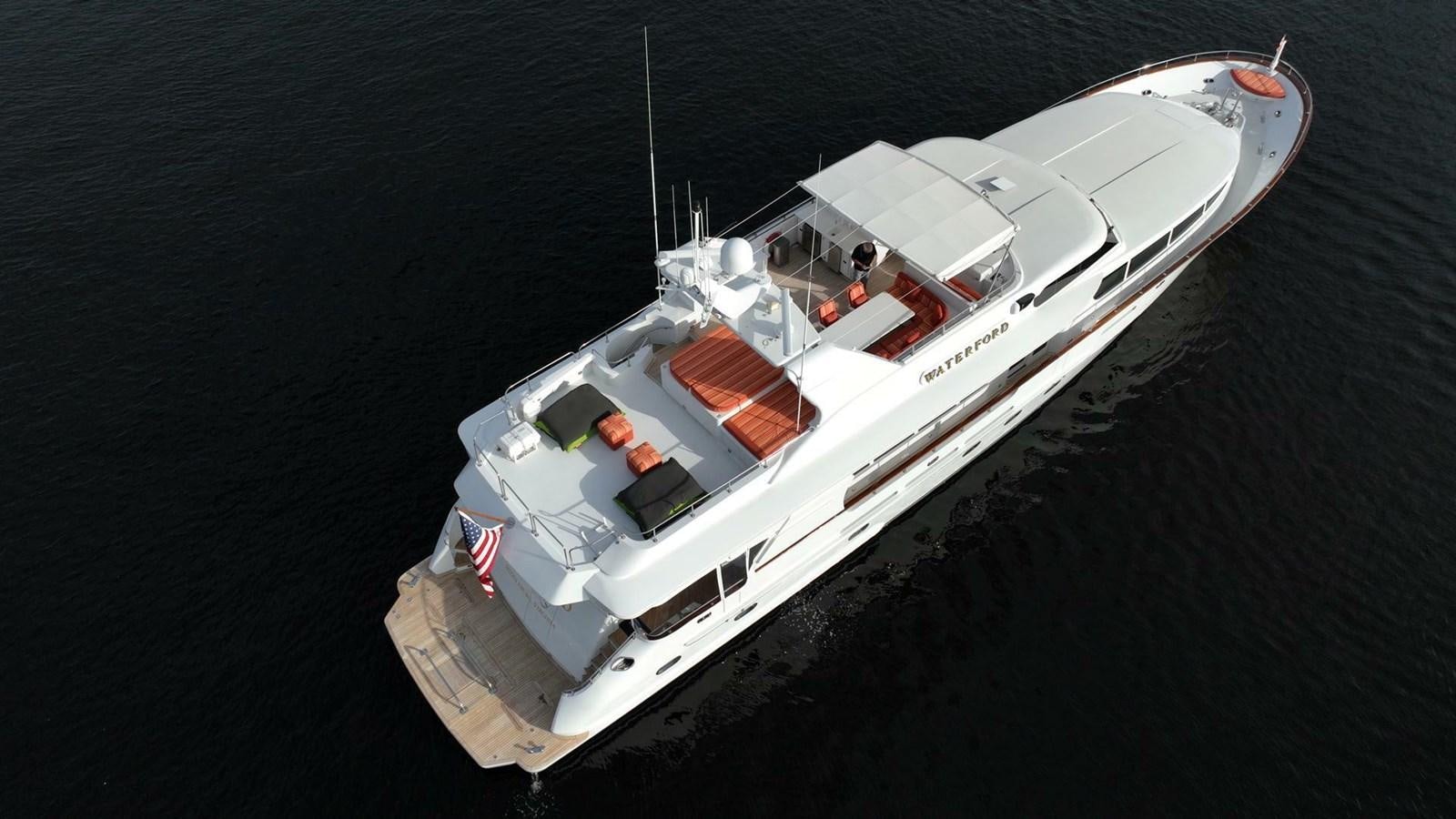 a high angle view of a ship aboard WATERFORD Yacht for Sale